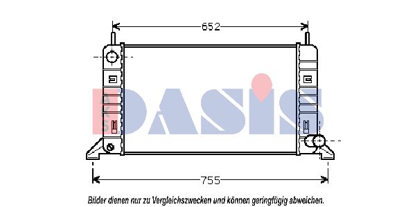 AKS DASIS Jäähdytin,moottorin jäähdytys 090032N